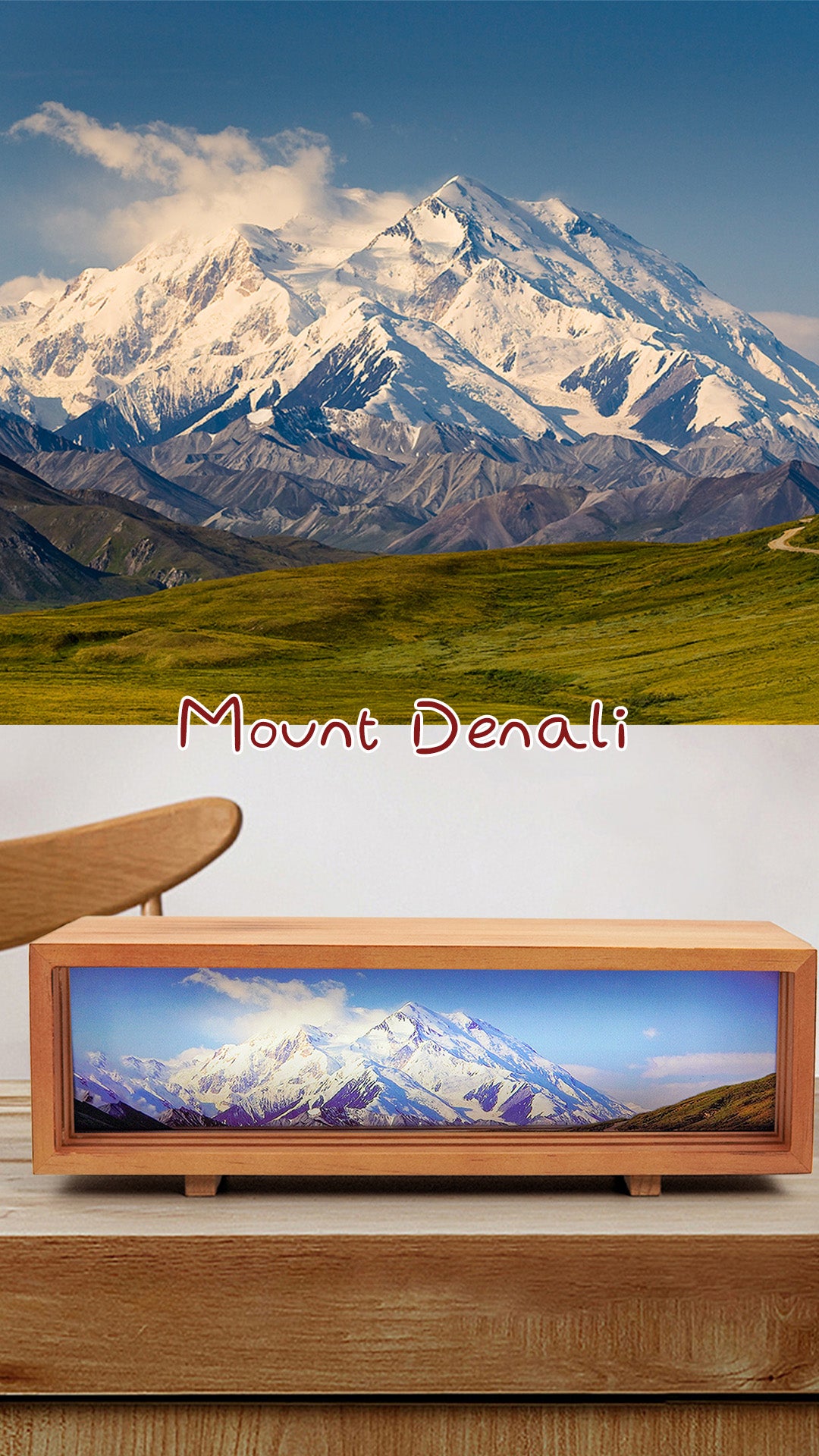 Mountain Acrylic Led Light Box