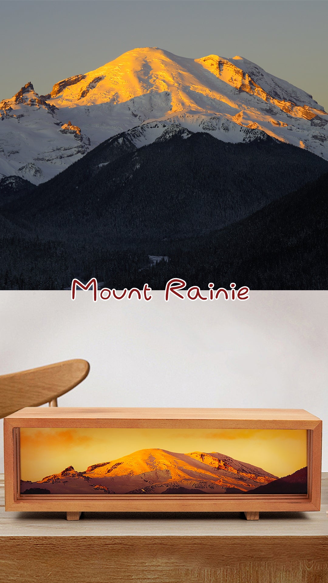 Mountain Acrylic Led Light Box