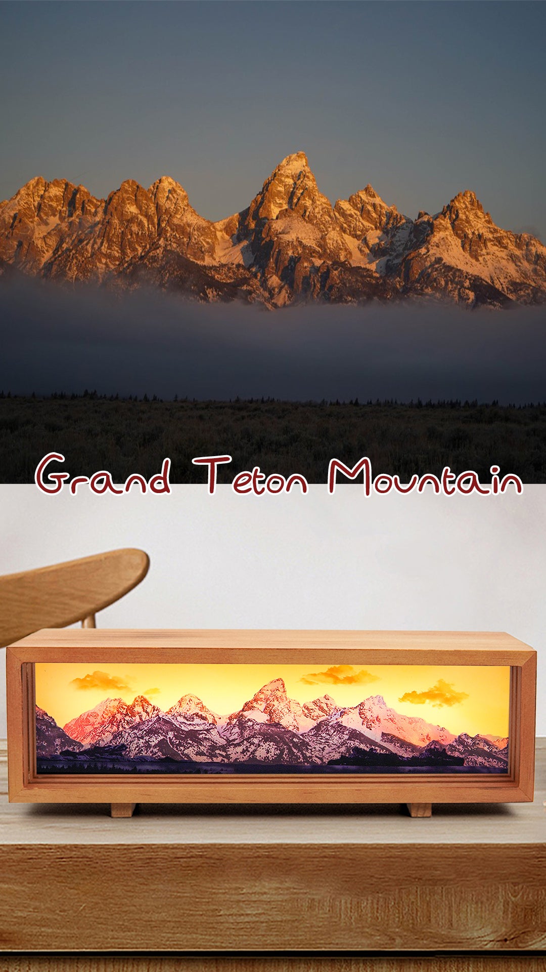 Mountain Acrylic Led Light Box